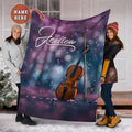 Ohaprints-Fleece-Sherpa-Blanket-Violin-Spring-Gift-For-Violin-Lovers-Custom-Personalized-Name-Soft-Throw-Blanket-1259-Fleece Blanket