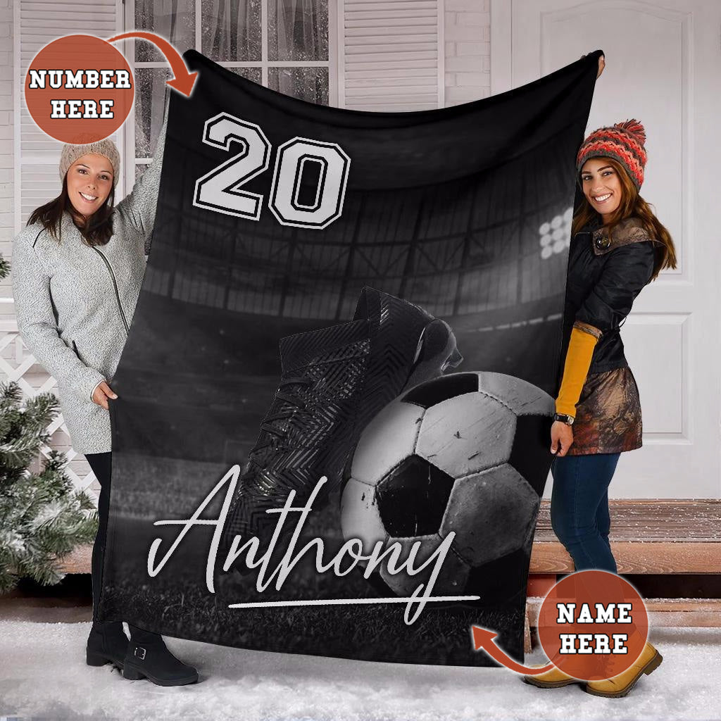 Ohaprints-Fleece-Sherpa-Blanket-Soccer-Pitch-This-Is-My-Position-Custom-Personalized-Name-Number-Soft-Throw-Blanket-1217-Fleece Blanket