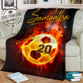 Ohaprints-Fleece-Sherpa-Blanket-Soccer-Black-Fireballs-Custom-Personalized-Name-Number-Soft-Throw-Blanket-1252-Fleece Blanket