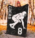 Ohaprints-Fleece-Sherpa-Blanket-American-Football-Gift-For-Son-Boy-Men-Custom-Personalized-Name-Number-Soft-Throw-Blanket-1352-Fleece Blanket