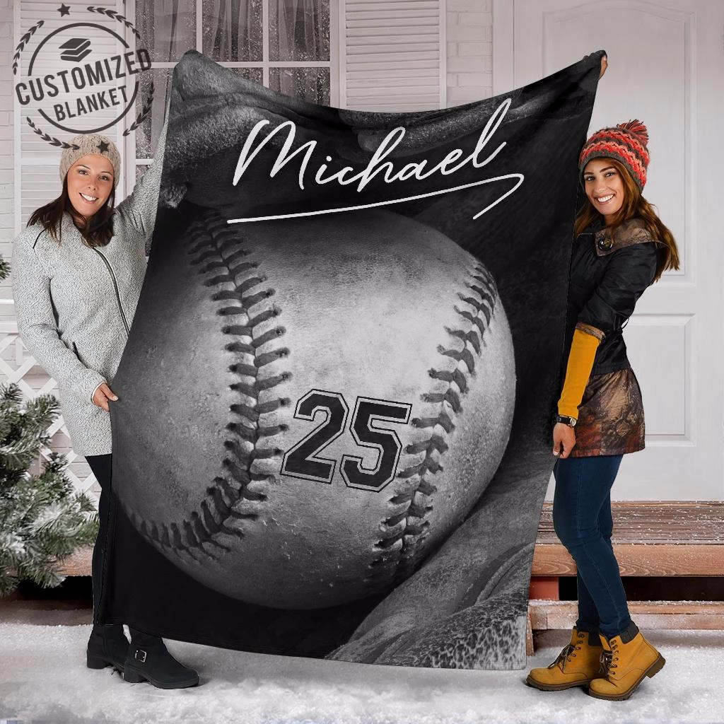 Ohaprints-Fleece-Sherpa-Blanket-Baseball-Gift-For-Son-Boy-Custom-Personalized-Name-Number-Soft-Throw-Blanket-1441-Sherpa Blanket