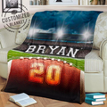 Ohaprints-Fleece-Sherpa-Blanket-American-Football-Gift-For-Son-Boy-Men-Custom-Personalized-Name-Number-Soft-Throw-Blanket-1269-Sherpa Blanket