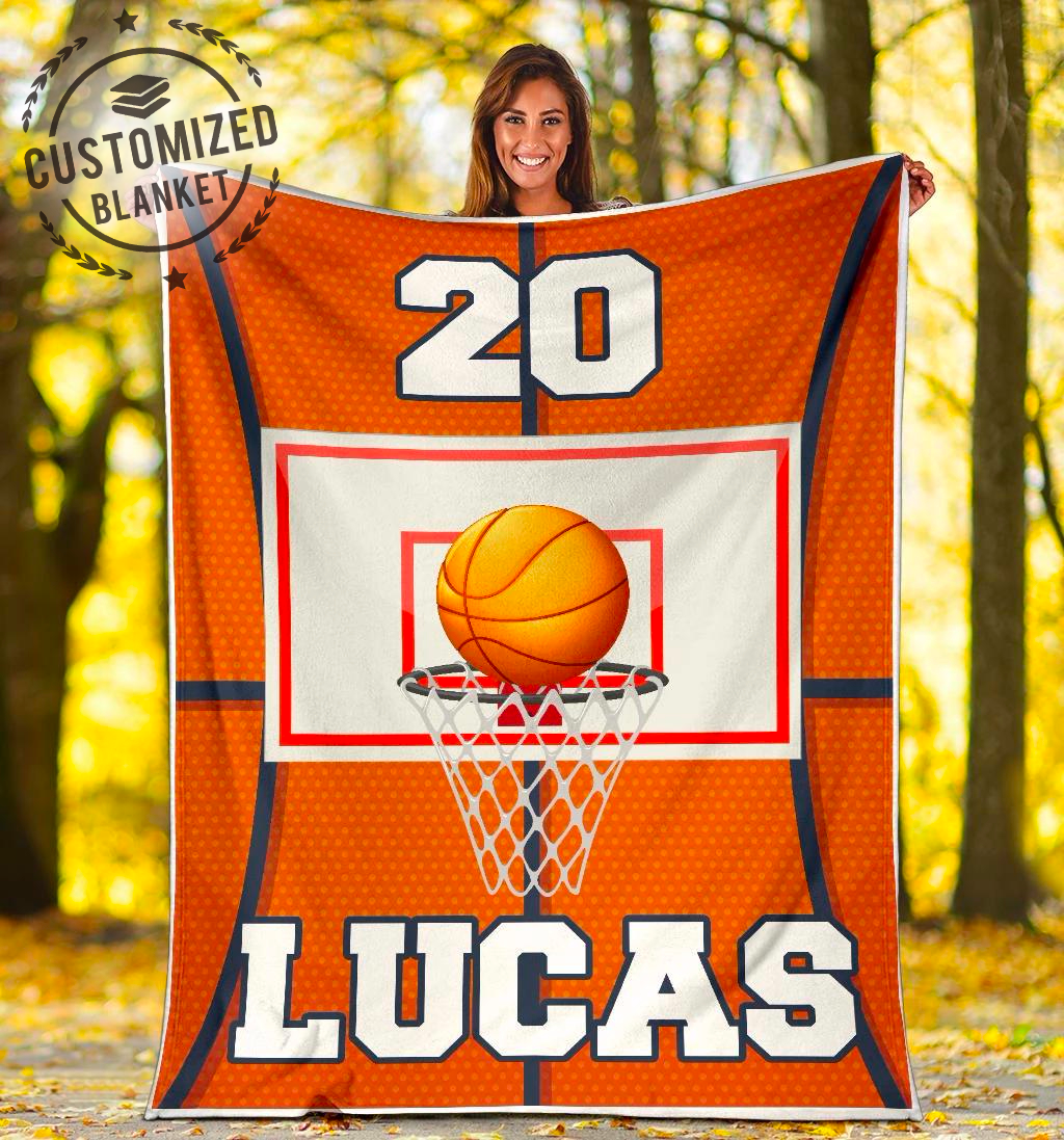 Ohaprints-Fleece-Sherpa-Blanket-Basketball-Gift-For-Son-Boy-Men-Custom-Personalized-Name-Number-Soft-Throw-Blanket-1635-Sherpa Blanket