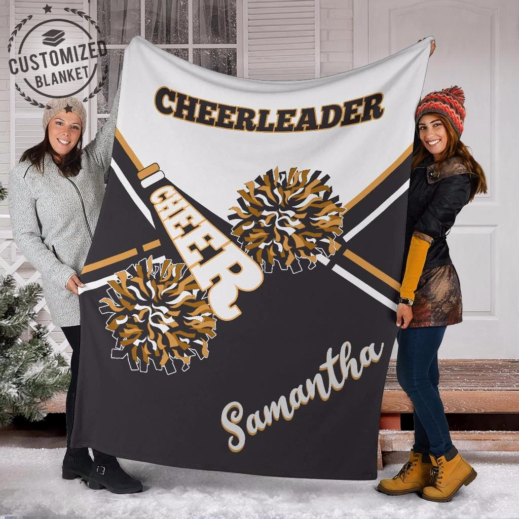 Ohaprints-Fleece-Sherpa-Blanket-Cheerleading-Cheerleader-Daughter-Gift-For-Girl-Custom-Personalized-Name-Soft-Throw-Blanket-1642-Fleece Blanket