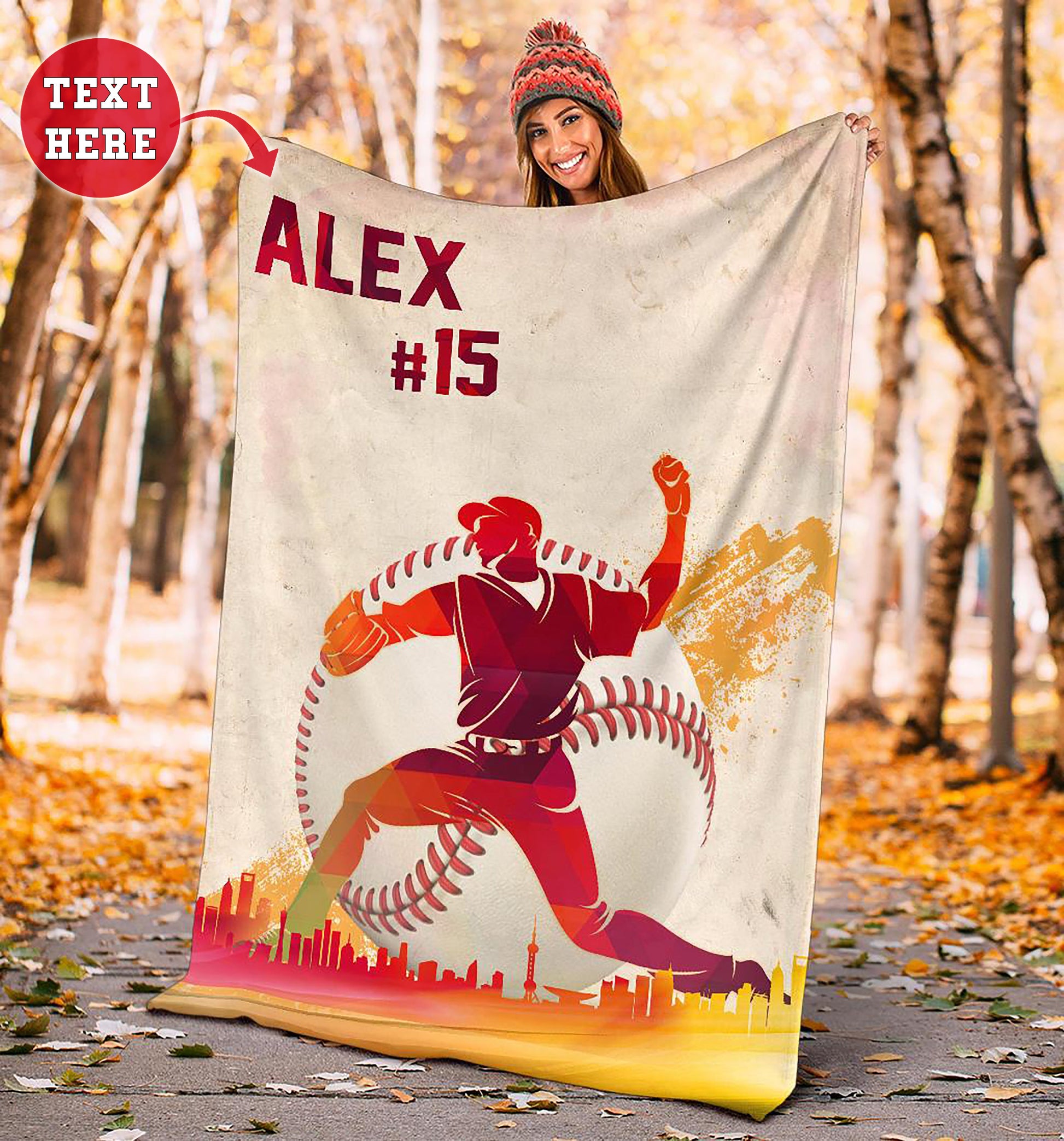 Ohaprints-Fleece-Sherpa-Blanket-Baseball-Gift-For-Son-Boy-Custom-Personalized-Name-Number-Soft-Throw-Blanket-1439-Sherpa Blanket