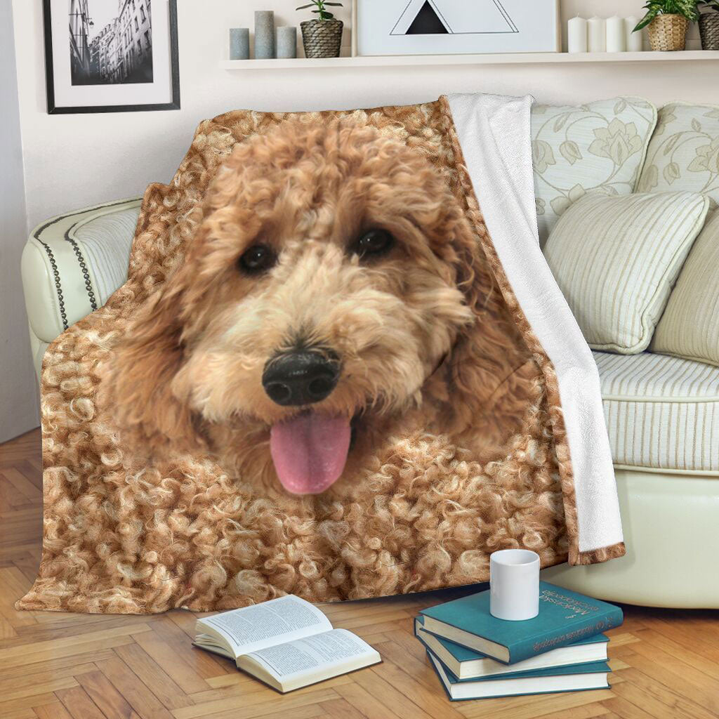 Ohaprints-Fleece-Sherpa-Blanket-3D-Cute-Goldendoodle-Doodle-Funny-Dog-Mom-Gift-Soft-Throw-Blanket-1826-Fleece Blanket