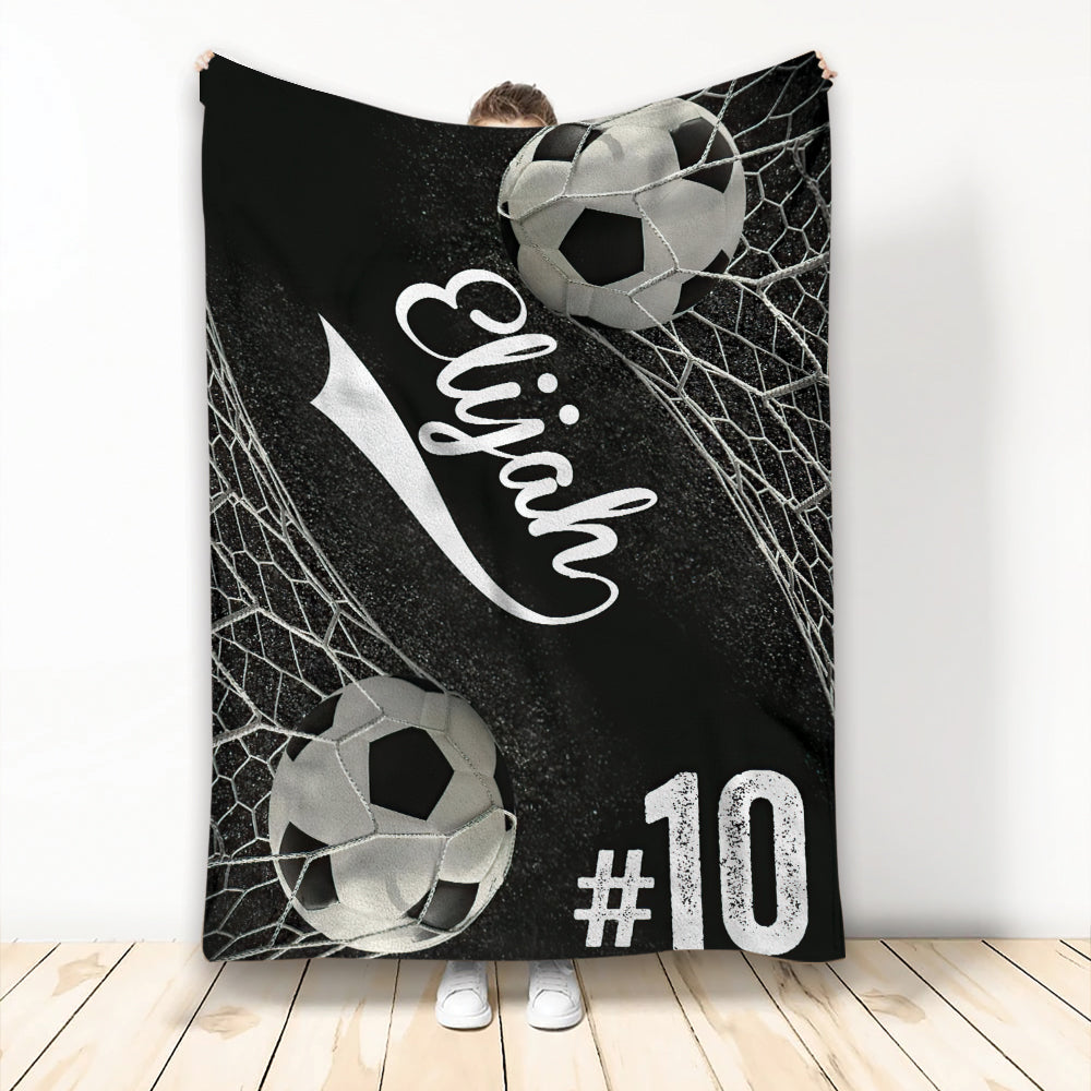 Ohaprints-Fleece-Sherpa-Blanket-Soccer-Goals-Balls-Custom-Personalized-Name-Number-Soft-Throw-Blanket-1860-Fleece Blanket