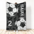 Ohaprints-Fleece-Sherpa-Blanket-Soccer-Camo-For-Fan-Lovers-Custom-Personalized-Name-Number-Soft-Throw-Blanket-1877-Fleece Blanket