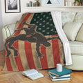 Ohaprints-Fleece-Sherpa-Blanket-American-Flag-Wrestling-Love-Wrestling-Player-Soft-Throw-Blanket-1838-Fleece Blanket