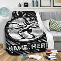 Ohaprints-Fleece-Sherpa-Blanket-Abstract-Pattern-Wrestling-Lover-Wrestler-Black-White-Custom-Personalized-Name-Soft-Throw-Blanket-1834-Sherpa Blanket