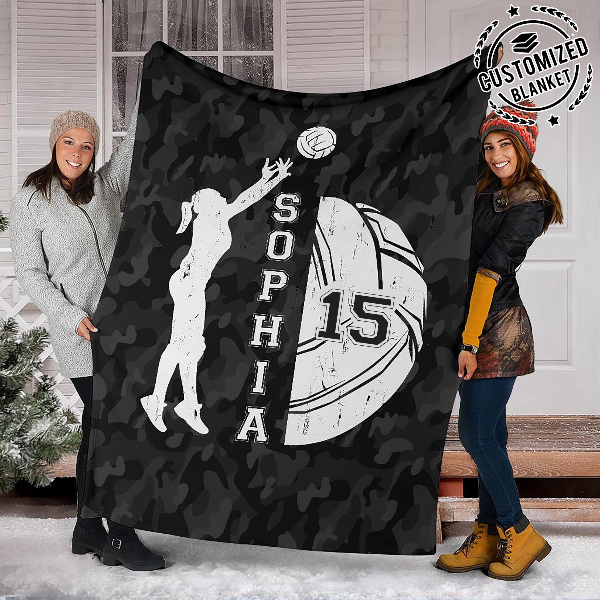 Ohaprints-Fleece-Sherpa-Blanket-Volleyball-Gift-For-Daughter-Girl-Custom-Personalized-Name-Number-Soft-Throw-Blanket-1843-Sherpa Blanket