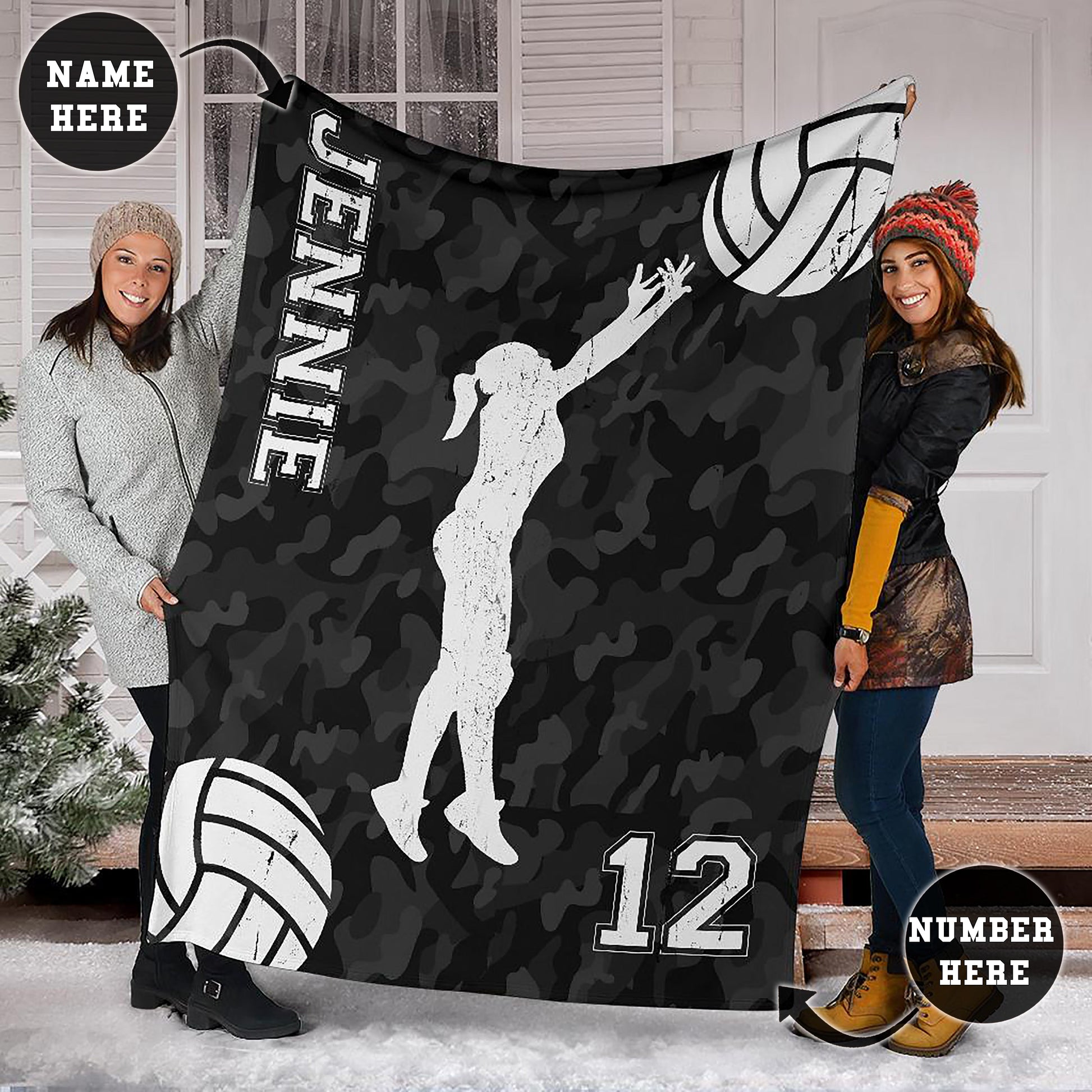 Ohaprints-Fleece-Sherpa-Blanket-Volleyball-Gift-For-Daughter-Girl-Custom-Personalized-Name-Number-Soft-Throw-Blanket-1195-Sherpa Blanket