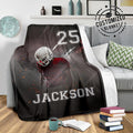 Ohaprints-Fleece-Sherpa-Blanket-American-Football-Gift-For-Son-Boy-Men-Custom-Personalized-Name-Number-Soft-Throw-Blanket-1222-Fleece Blanket