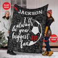 Ohaprints-Fleece-Sherpa-Blanket-Soccer-I-Always-Your-Biggest-Fan-Custom-Personalized-Name-Number-Soft-Throw-Blanket-1272-Fleece Blanket