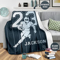 Ohaprints-Fleece-Sherpa-Blanket-American-Football-Gift-For-Son-Boy-Men-Custom-Personalized-Name-Number-Soft-Throw-Blanket-1542-Fleece Blanket